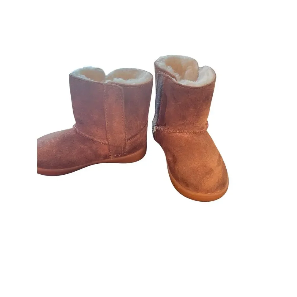 Ugg 6 toddler girl chestnut 1096089T keelan suede barncore boot